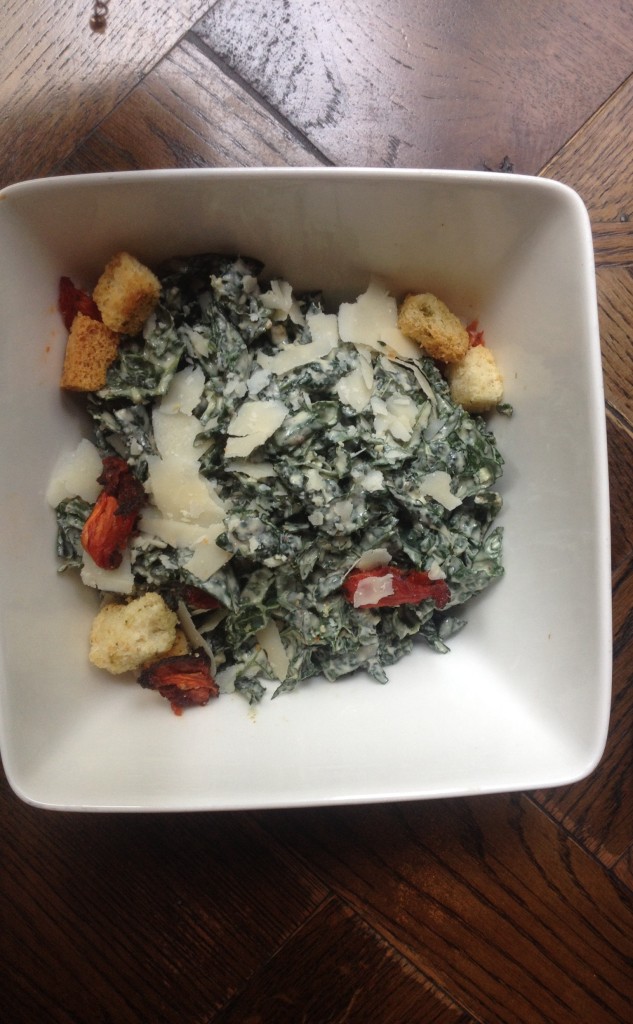 Kale Caesar Salad from Siena Tavern Chicago. Yum.