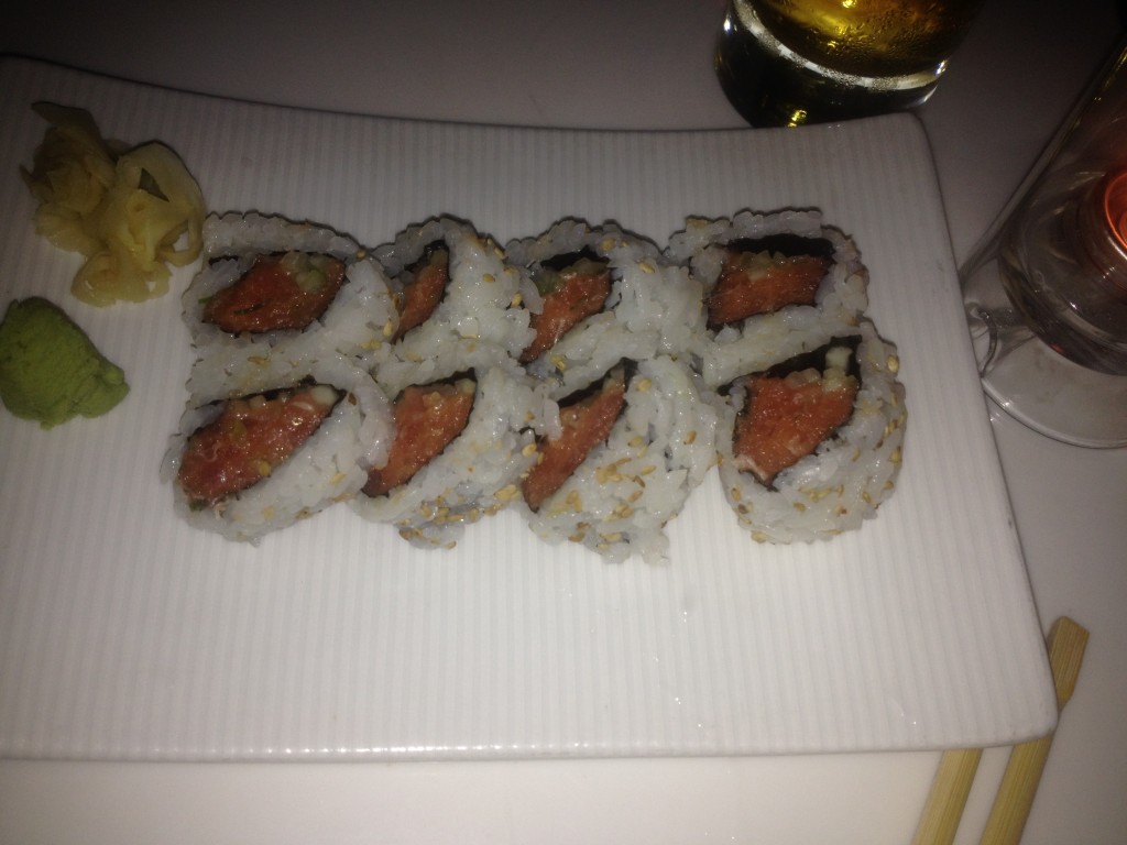 Spicy Tuna roll from Katsuya Brentwood.